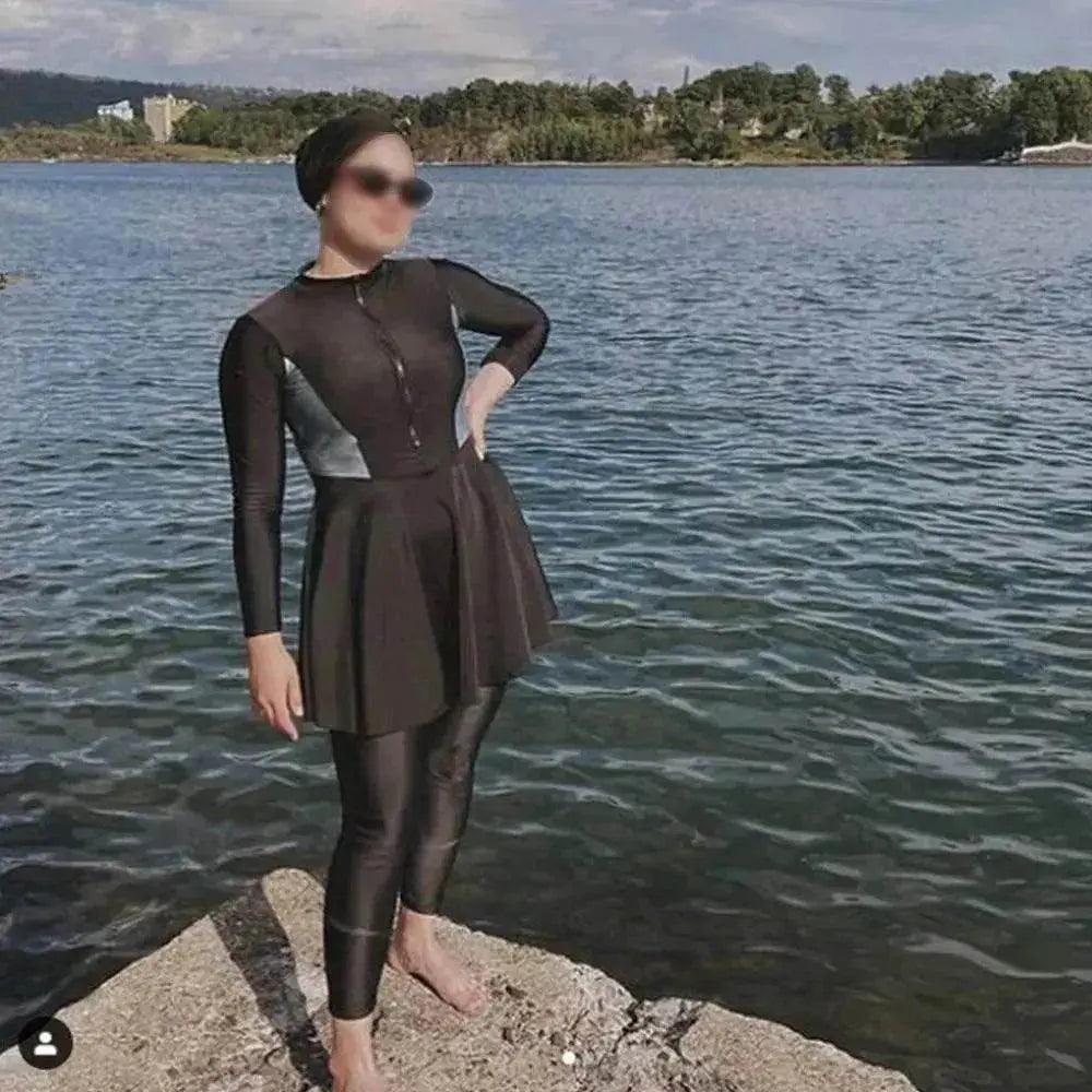 Maillot de bain arabe pour femmes trois pièces conservateur - EX-STOCK Canada