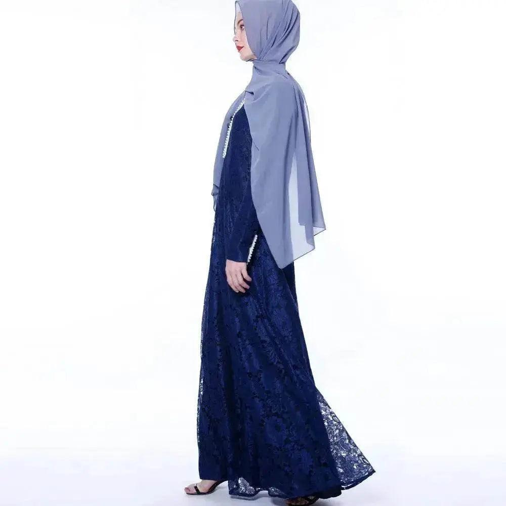 Arab Women's Muslim Arab Lace Abaya Dress - EX-STOCK Canada