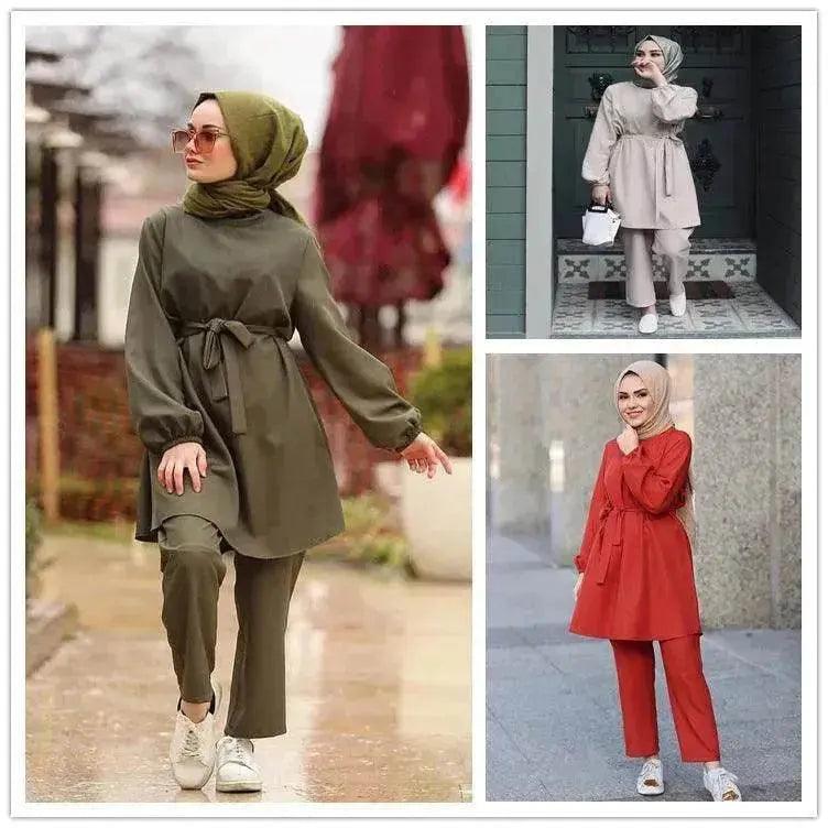 Arab girl Arab plus size two-piece suit - EX-STOCK Canada