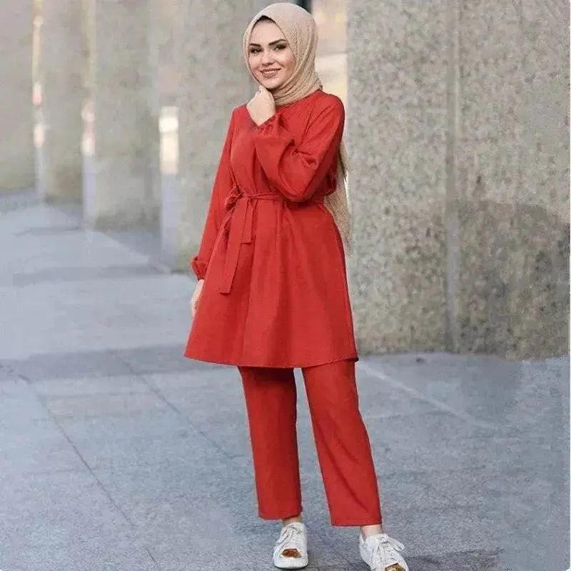Arab girl Arab plus size two-piece suit - EX-STOCK Canada