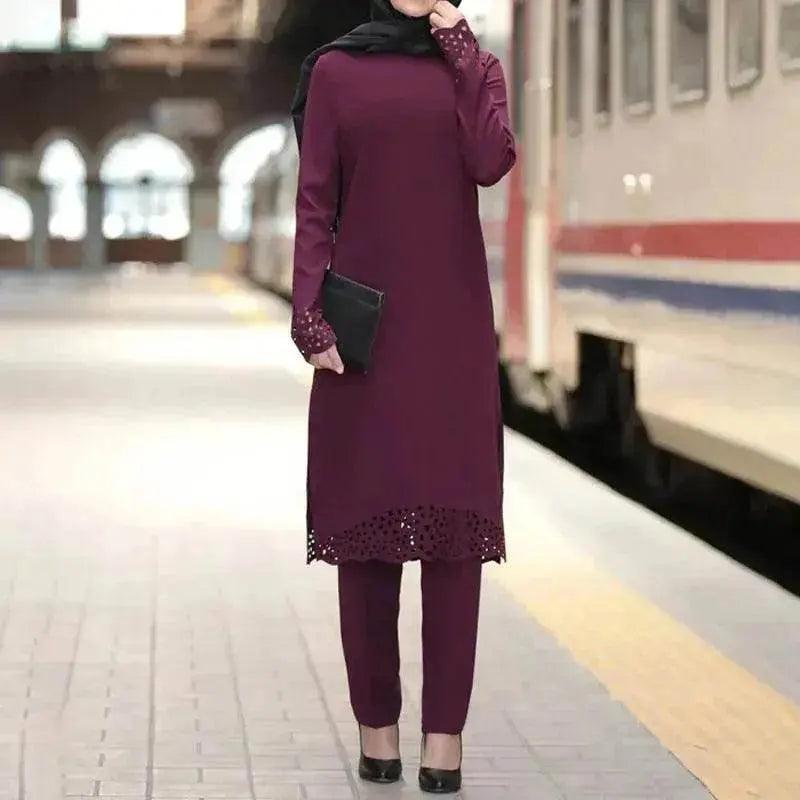 Completo donna araba abaya a due pezzi - EX-STOCK Canada