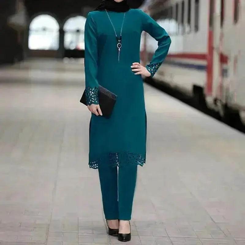 Completo donna araba abaya a due pezzi - EX-STOCK Canada
