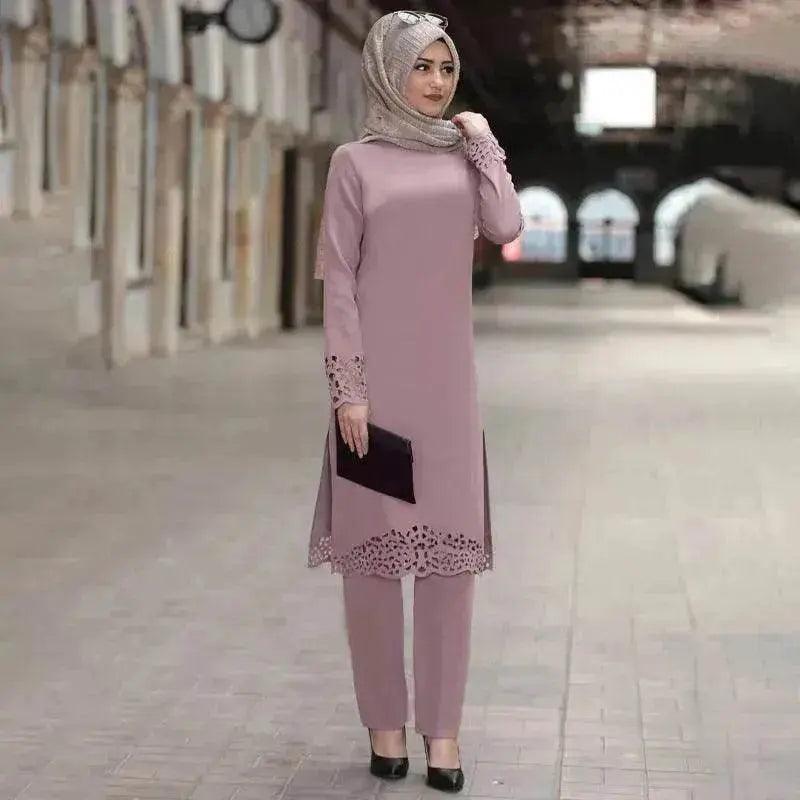 Completo donna araba abaya a due pezzi - EX-STOCK Canada