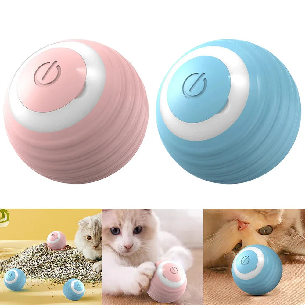 Pelota Inteligente para Gato que se Mueve, Rebota y Rueda Automáticamente, Juguete para Gatitos que se Mueve Solo para Gatos de InteriorEX-STOCK Canada