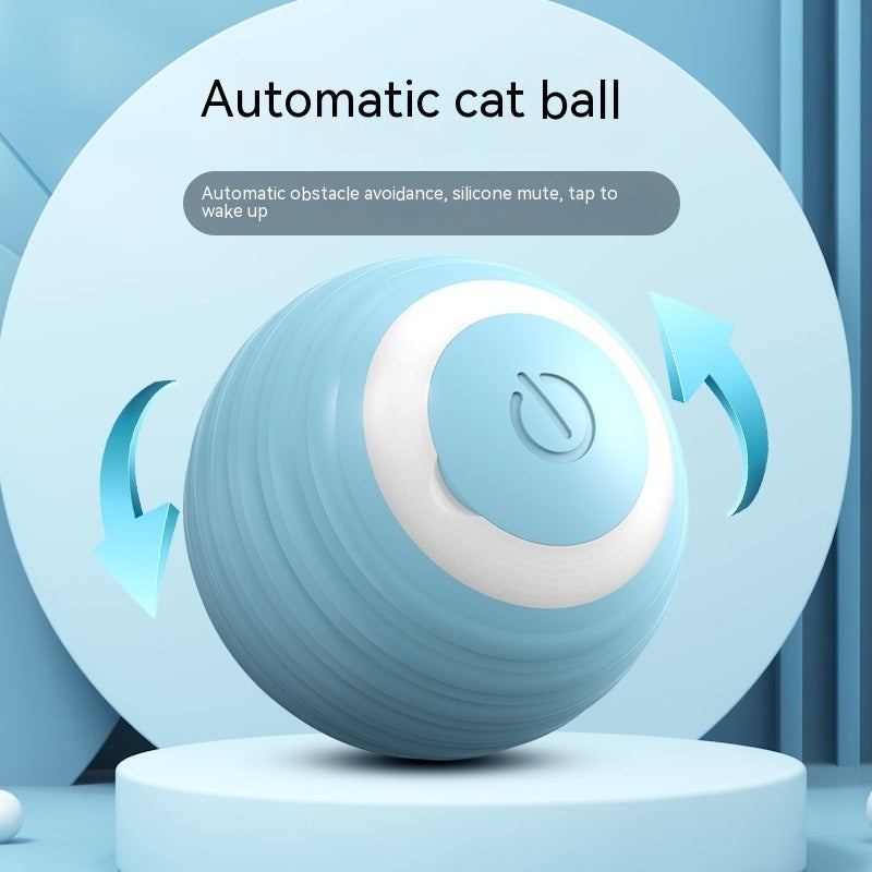 Automatic Moving Bouncing Rolling Ball Smart Cat Toy Ball Self-Moving Kitten Toy For Indoor Cat Kitten EX-STOCK Canada