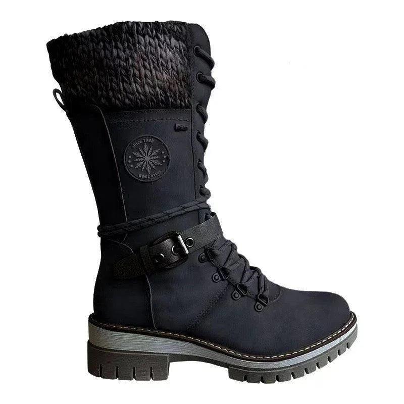 Nouveaux bottes d'équitation pour femmes d'automne et d'hiver, bottes de neige européennes et américainesEX-STOCK Canada