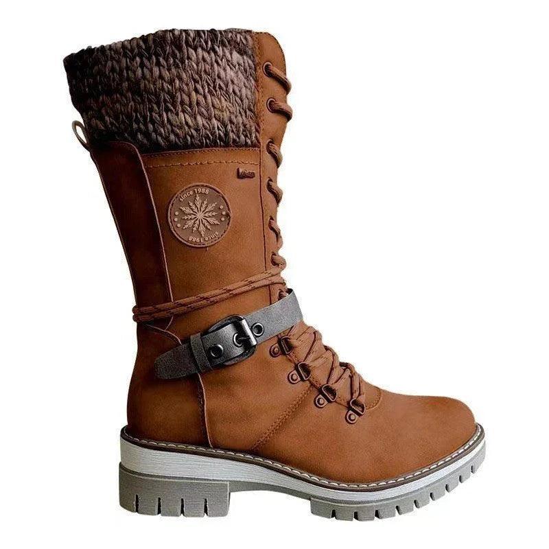 Nouveaux bottes d'équitation pour femmes d'automne et d'hiver, bottes de neige européennes et américainesEX-STOCK Canada