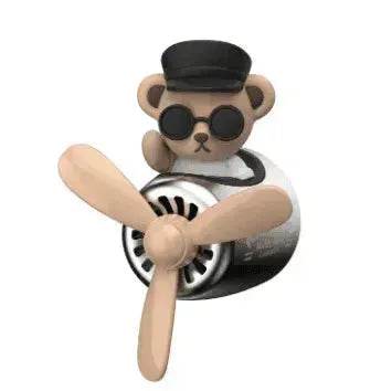Aviator Bears Car Air Outlet Aromatherapy Ornaments - EX-STOCK Canada