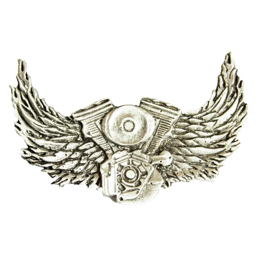 BOL Engine With Wings Pewter Pin EX-STOCK Canada