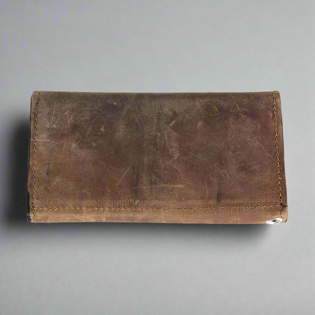 BOL Men's Chrome Plated Trucker Leather Trifold Wallet - EX-STOCK Canada