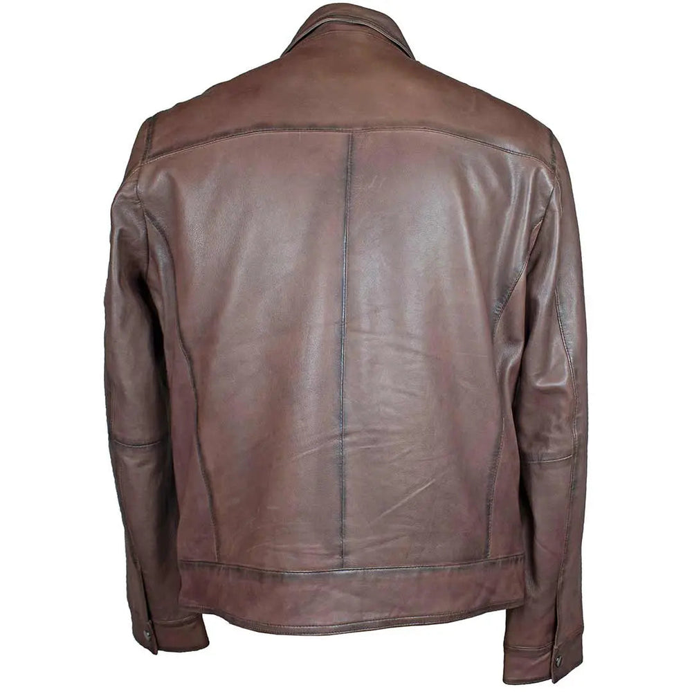 Chaqueta de cuero con cremallera clásica Quantum para hombre BOLEX-STOCK Canada