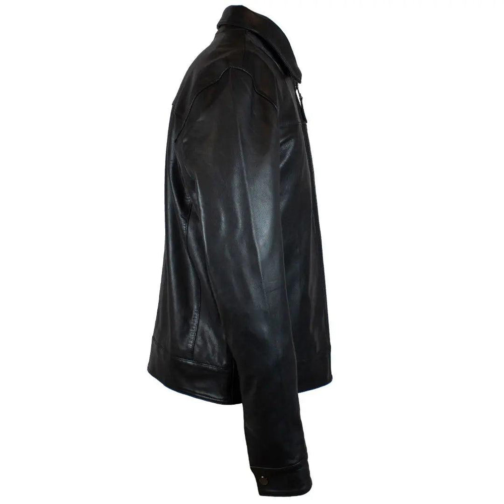 BOL Men's Quantum Classic Zip-up Leather Jacket EX-STOCK Canada