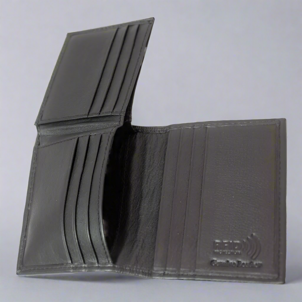 محفظة رجالية من الجلد بمزودة بتقنية RFID من BOL بطية مزدوجةEX-STOCK Canada