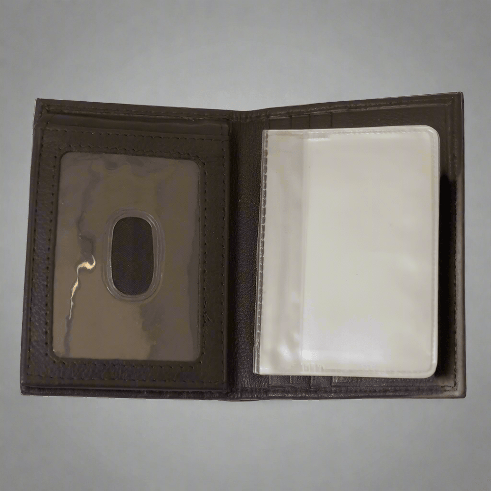 محفظة رجالية من الجلد من BOL بنظام RFID قابلة للطي عموديEX-STOCK Canada