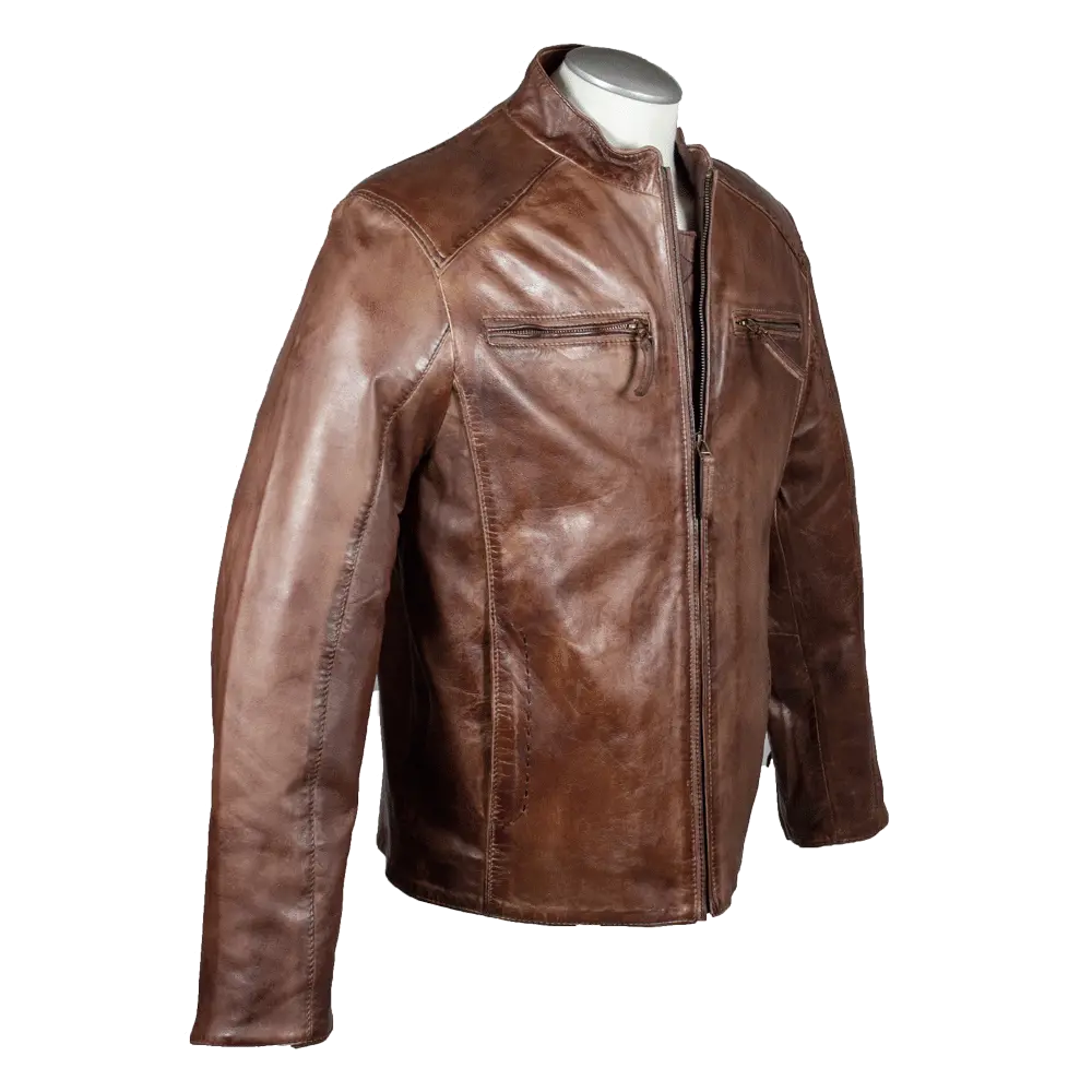 BOL Men's Racer Leather Jacket EX-STOCK Canada