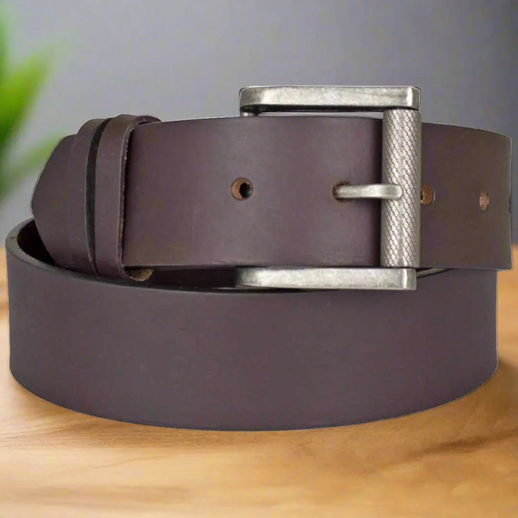 BOL Men's Removable Buckle Oil Pull Up Leather Belt EX-STOCK Canada
