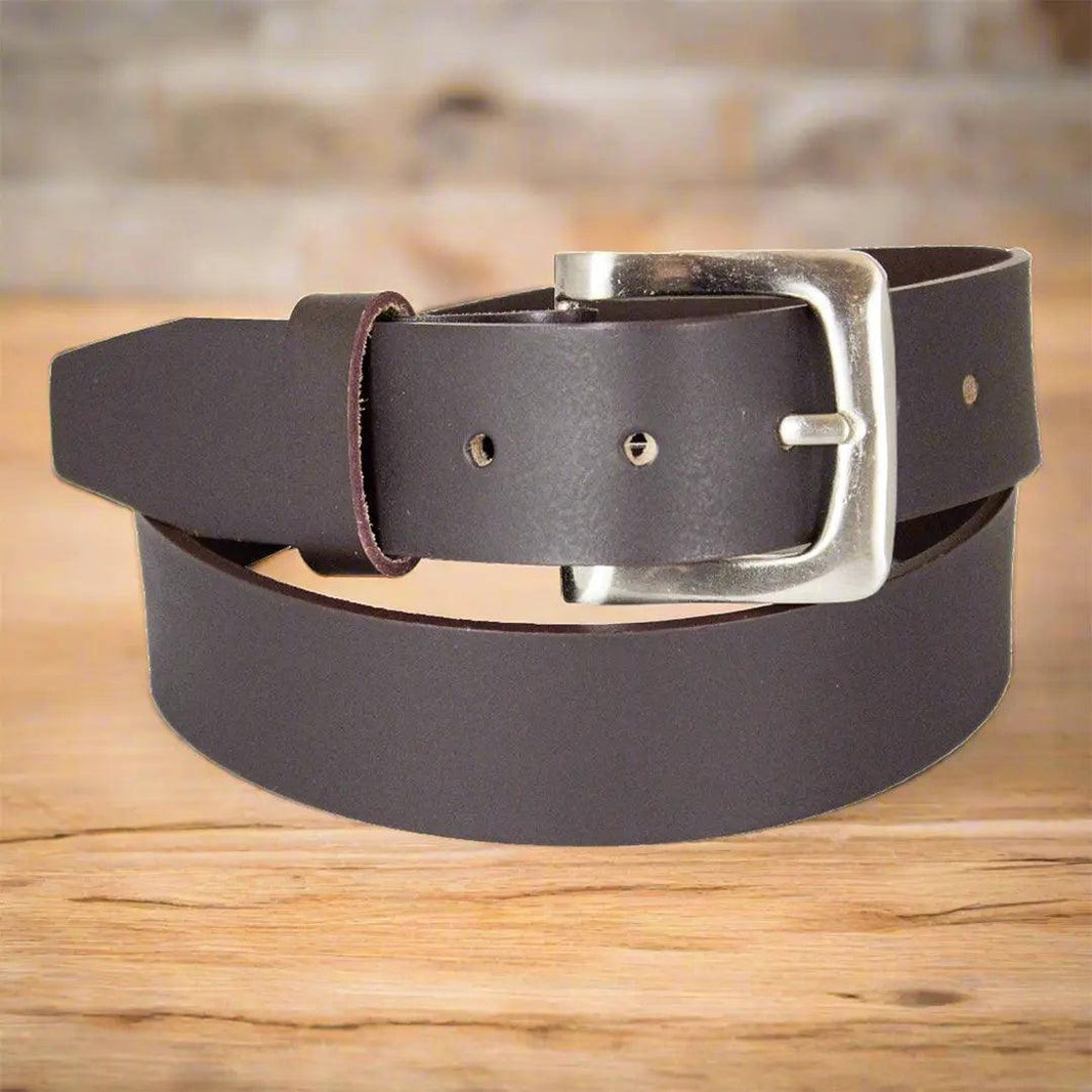 BOL Men's Removable Buckle Smooth Leather Belt EX-STOCK Canada