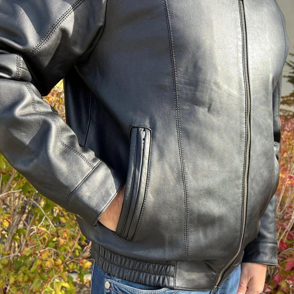 Giacca Bomber da Uomo BOL in Pelle di AgnelloEX-STOCK Canada