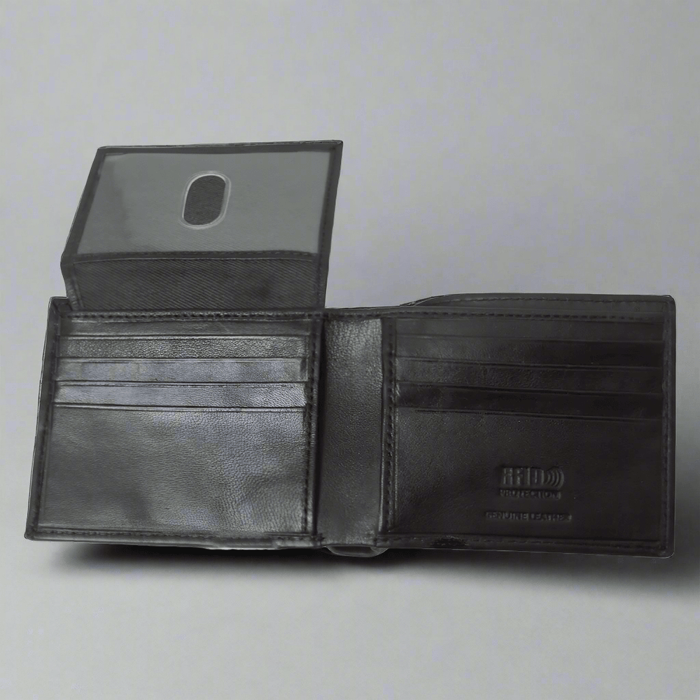 Portefeuille en cuir RFID trifold pour homme BOL avec rabatEX-STOCK Canada