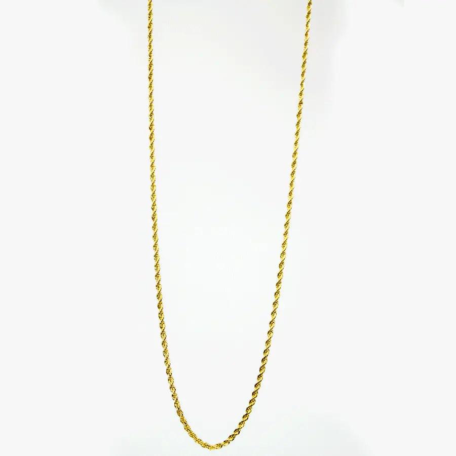 BOL Men's Twisted Gold Stainless Steel Chain Necklace EX-STOCK Canada
