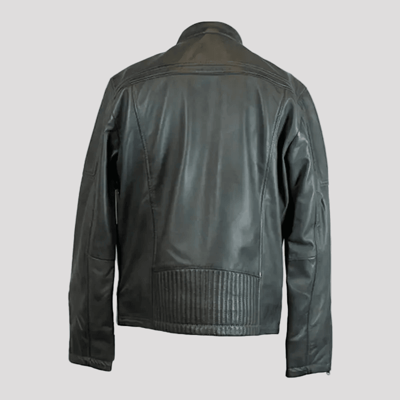BOL Men's Waxed Sheep Prime Leather Jacket