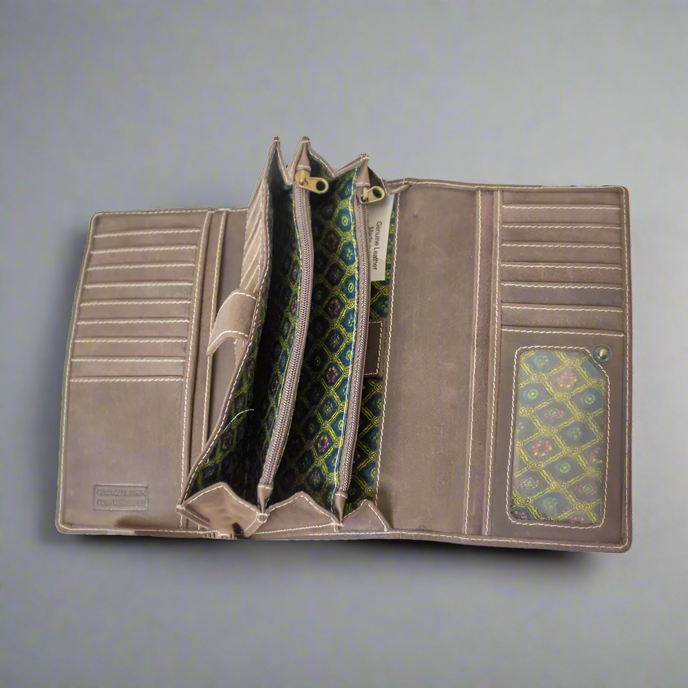 محفظة نسائية ثلاثية الطي بتقنية RFID من BOLEX-STOCK Canada