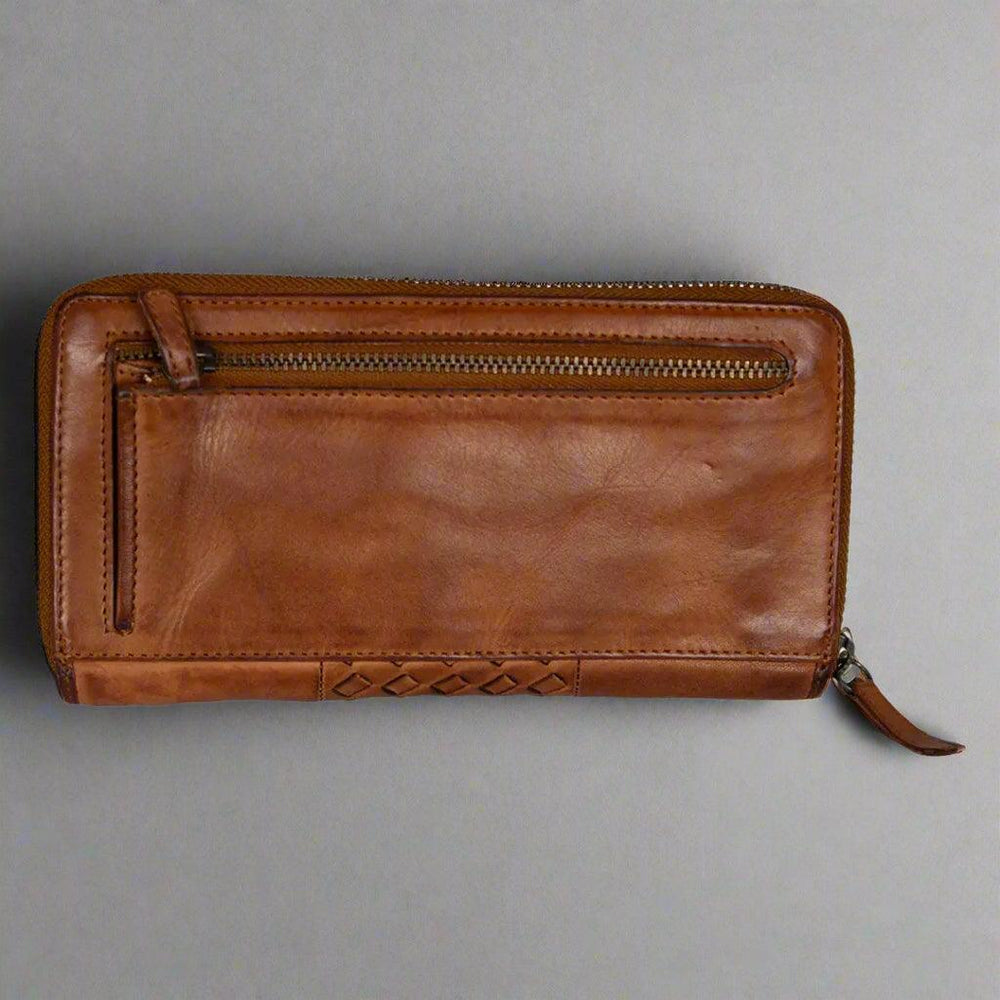 Portafoglio Clutch con Cerniera a Zig-Zag in Intreccio da Donna BOLEX-STOCK Canada
