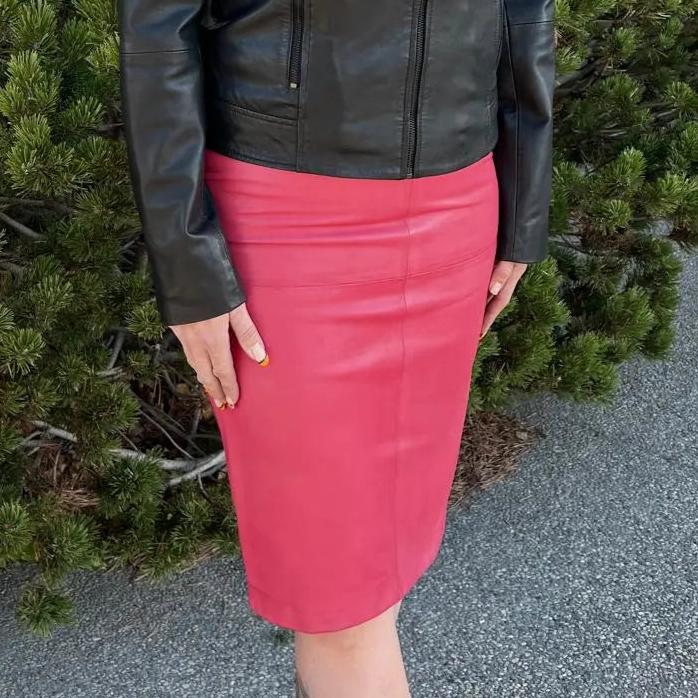 BOL Women's Dawn Leather Pencil Skirt EX-STOCK Canada