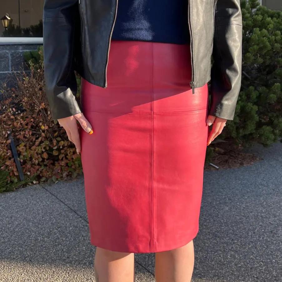 BOL Damen Dawn Leder-BleistiftrockEX-STOCK Canada