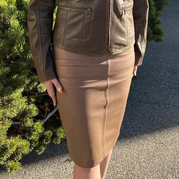 BOL Women's Dawn Leather Pencil Skirt EX-STOCK Canada