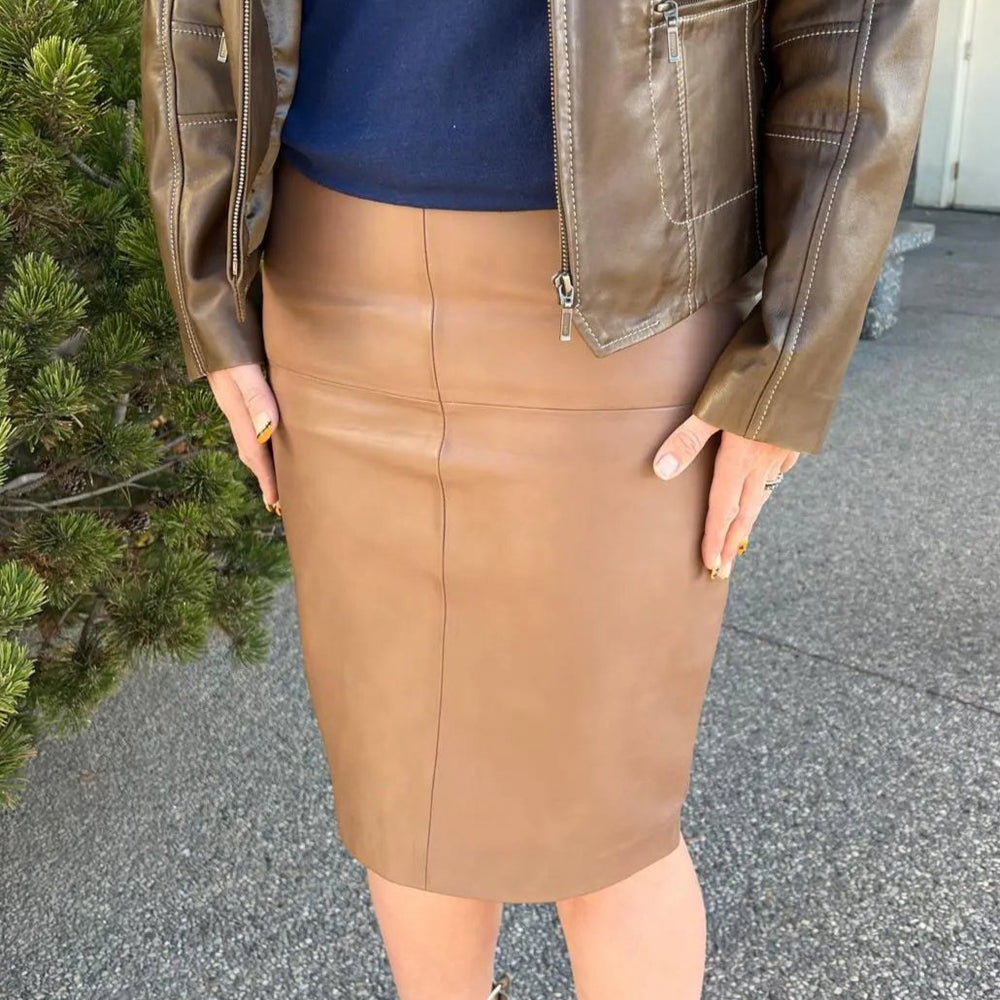 BOL Women's Dawn Leather Pencil Skirt EX-STOCK Canada