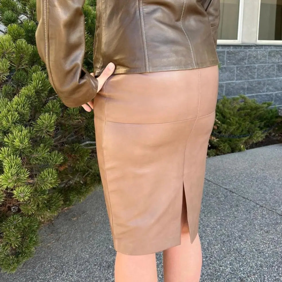 BOL Women's Dawn Leather Pencil Skirt EX-STOCK Canada