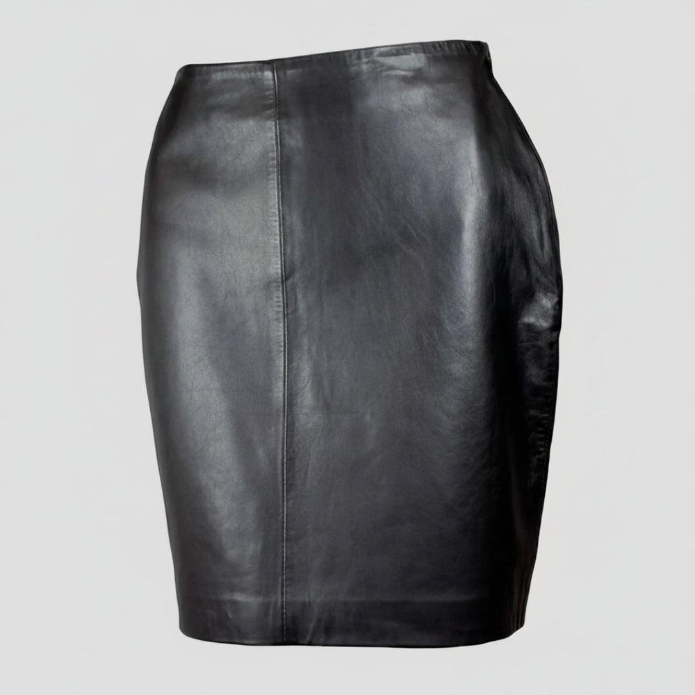Falda lápiz corta de cuero para mujer BOL Dawn
