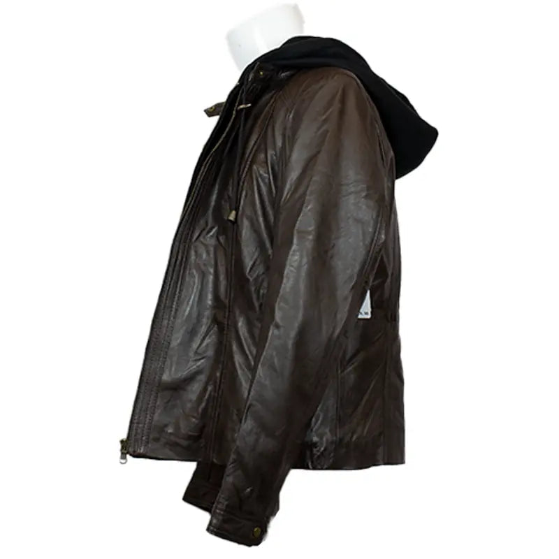 BOL Women's Detachable Hooded Leather Jacket EX-STOCK Canada