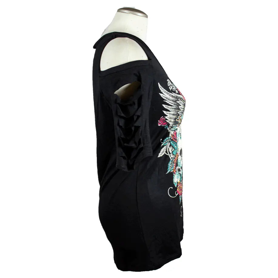 BOL Women's Devilish Open Shoulder Top EX-STOCK Canada