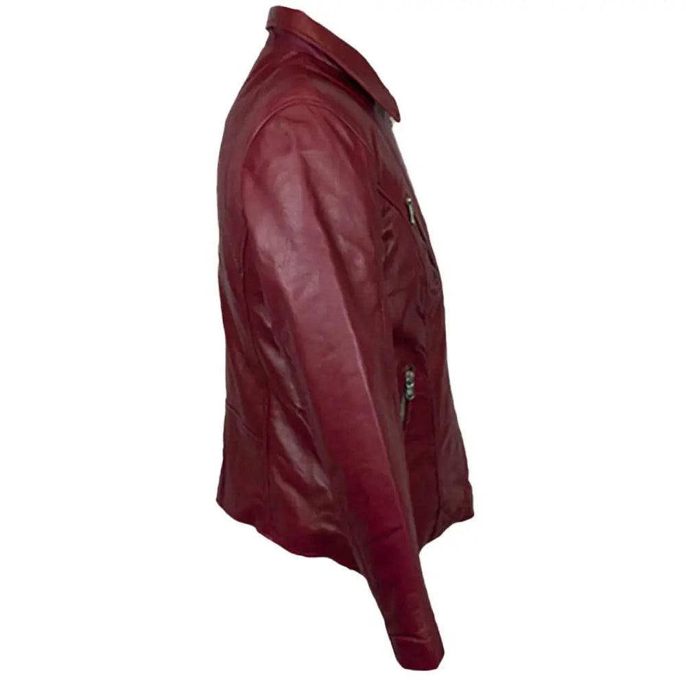 Veste style motard en cuir d'agneau pour femmes BOLEX-STOCK Canada