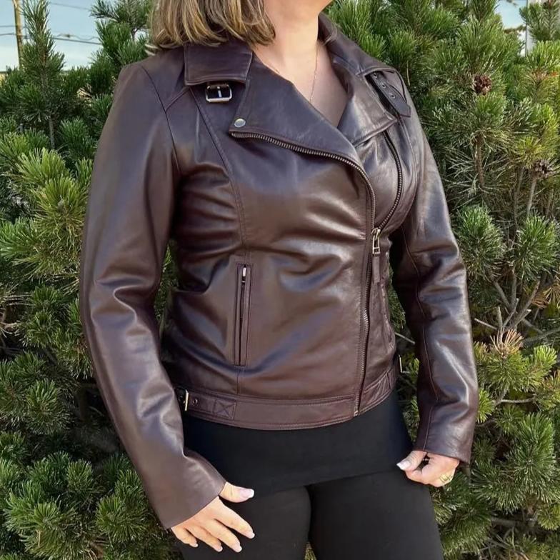 BOL Women's Leather Biker Style Jacket EX-STOCK Canada