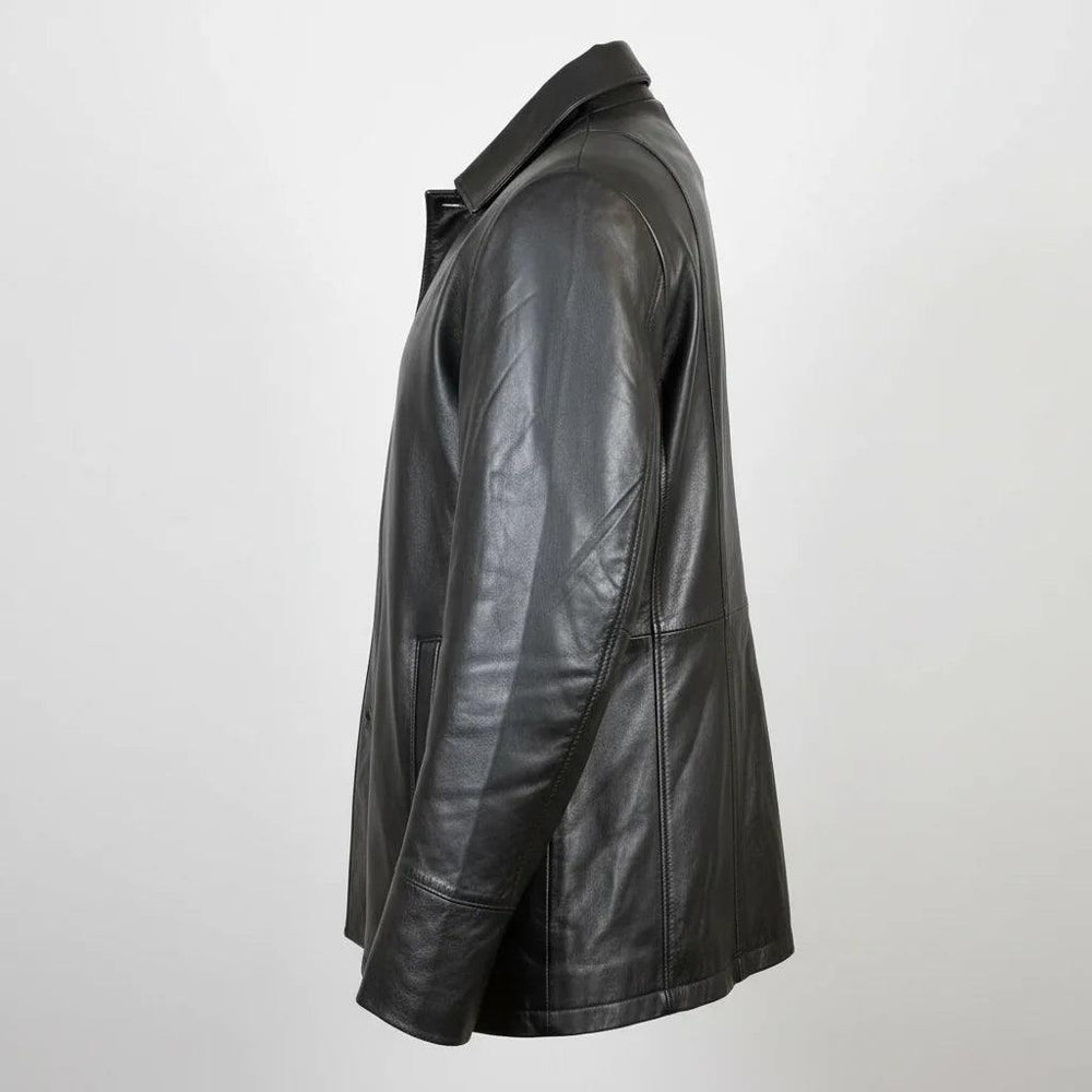 Classic Women's Mid-Length Lamb Leather Jacket EX-STOCK Canada