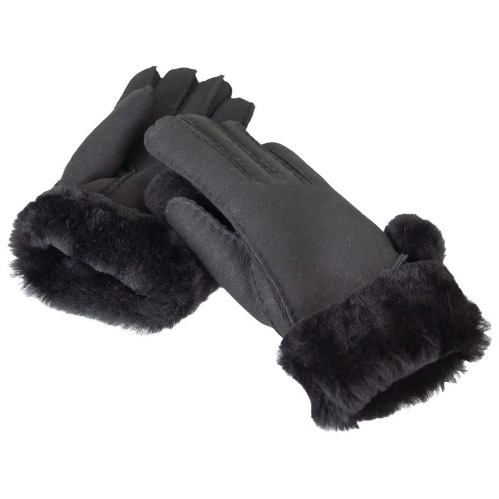 Guanti da donna BOL in pelle di pecora merino cuciti a mano con pon ponEX-STOCK Canada