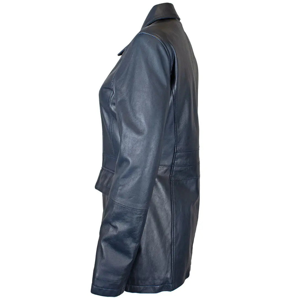 سترة جلدية نسائية بتصميم برنسيس من BOLEX-STOCK Canada