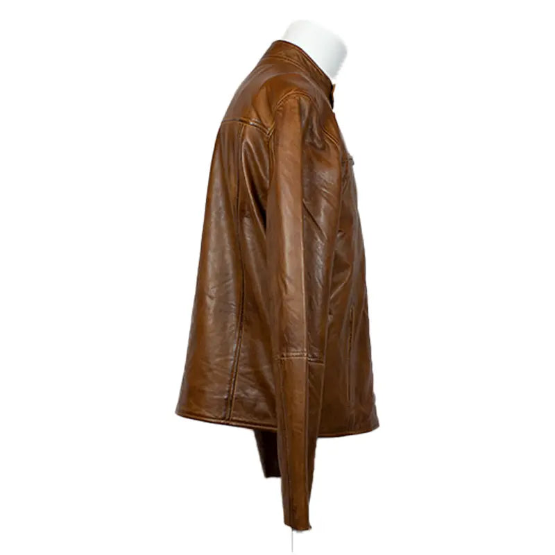 سترة جلدية للرجال من BOL بياقة قابلة للإغلاقEX-STOCK Canada