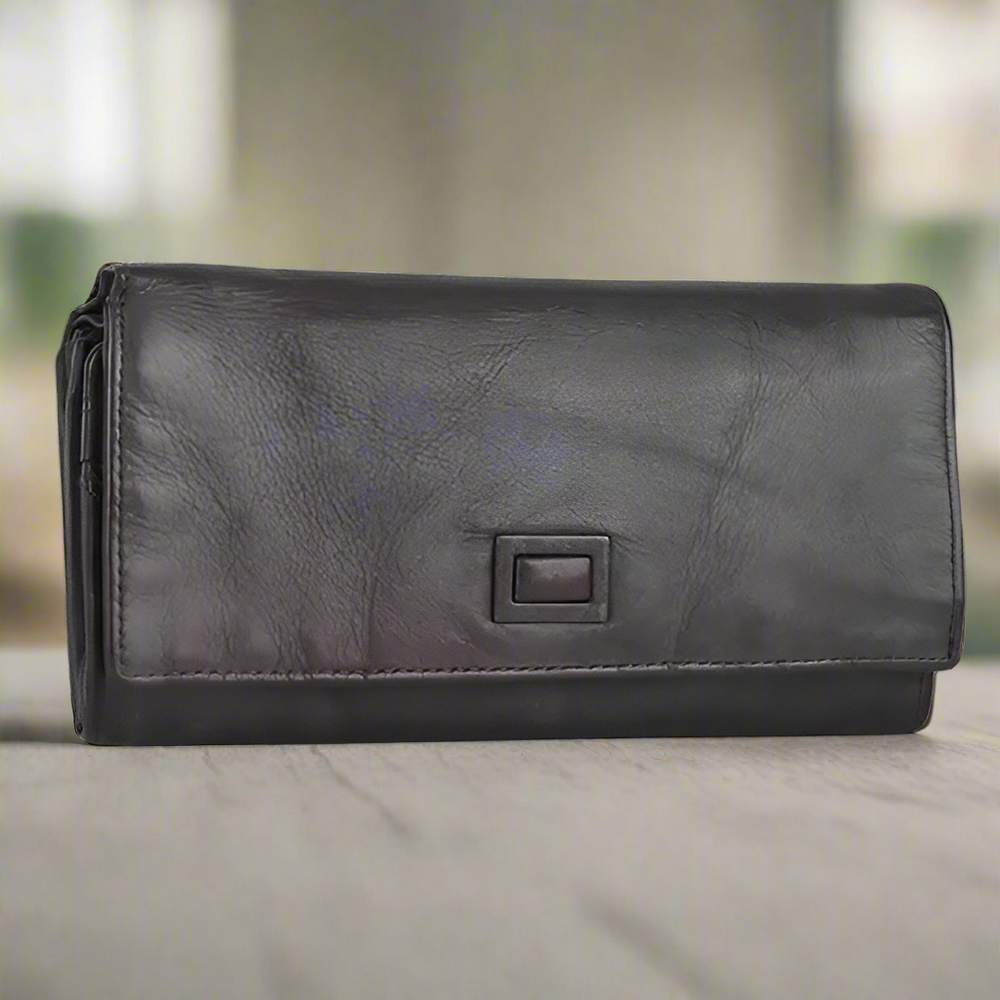 BOL Women's Square Tab Leather Wallet EX-STOCK Canada