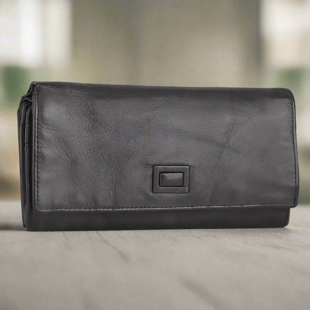 BOL Women's Square Tab Leather Wallet EX-STOCK Canada
