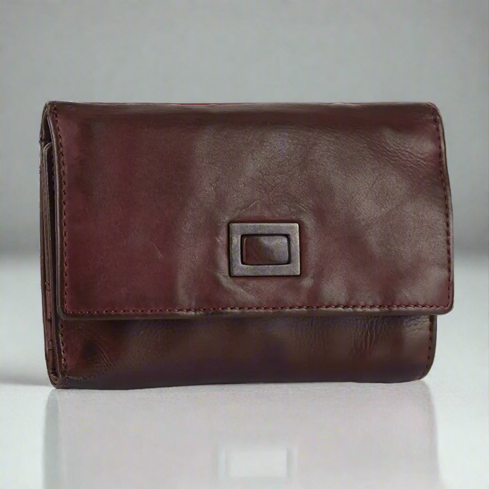 محفظة جلدية نسائية مربعة من BOLEX-STOCK Canada