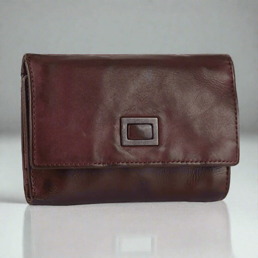 BOL Women's Square Tab Leather Wallet EX-STOCK Canada