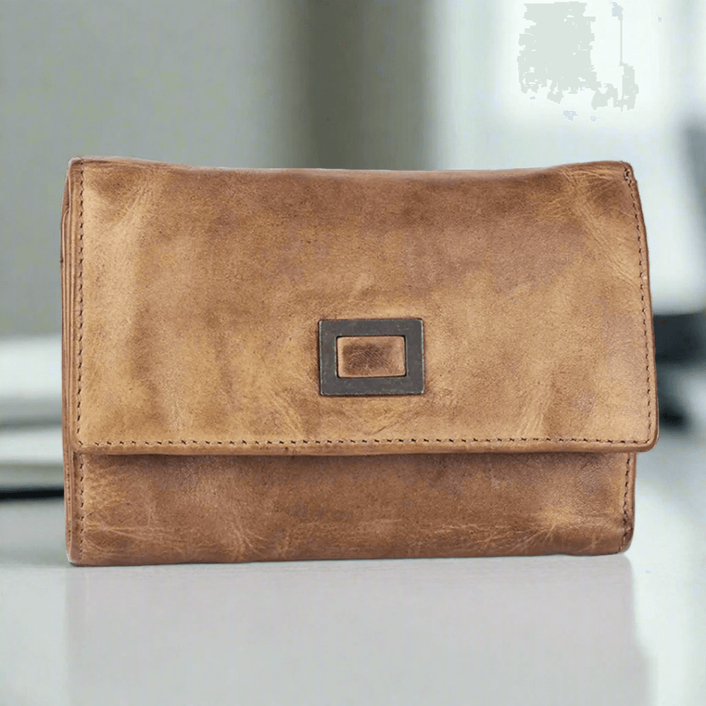 Cartera de cuero para mujer BOL con pestaña cuadradaEX-STOCK Canada