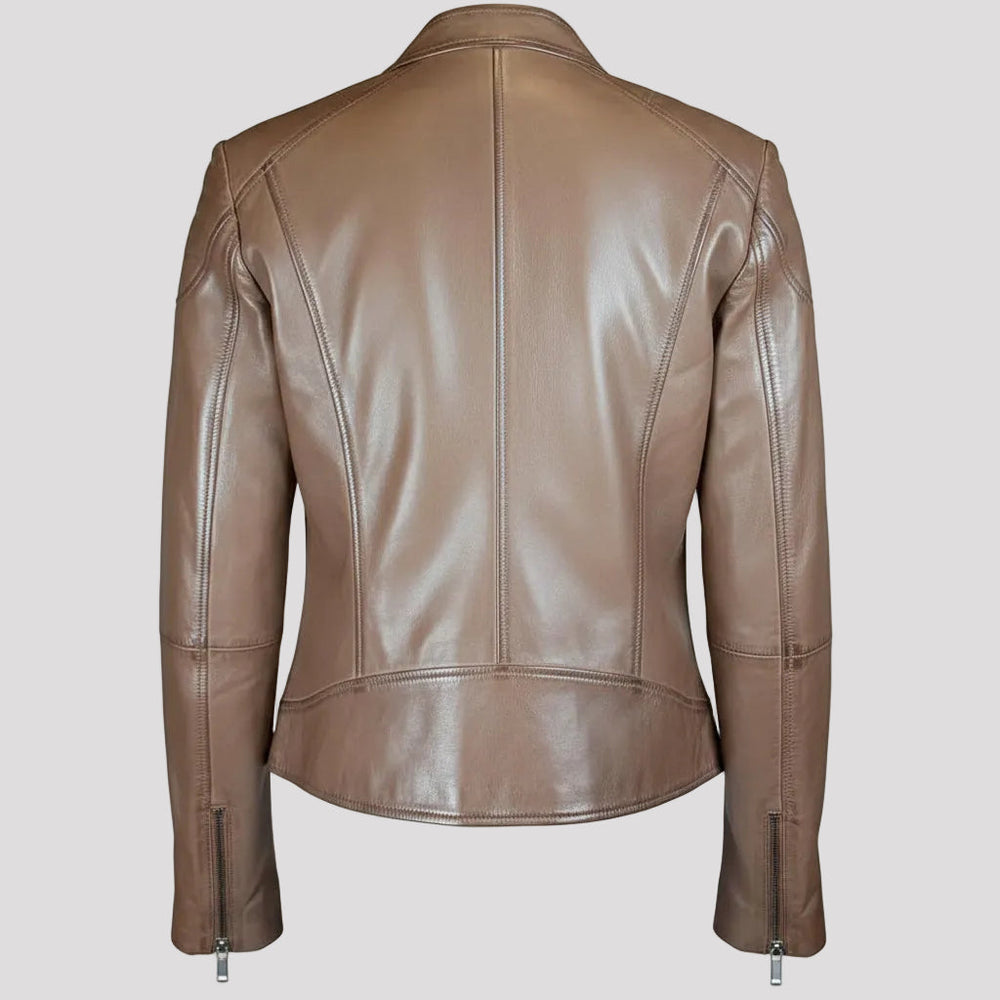 Chaqueta de cuero vintage de Texas para mujer BOL