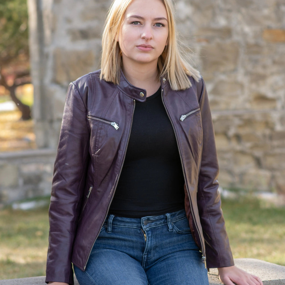 Chaqueta de cuero para mujer BOL con bolsillo y cremalleraEX-STOCK Canada