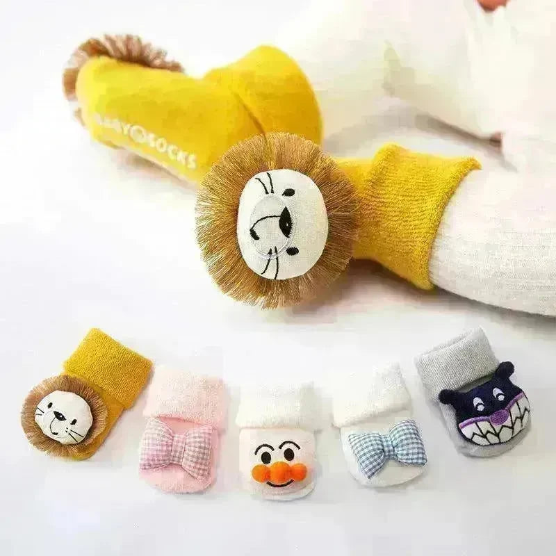Baby Socks Girls Boys Anti-Slip Cartoon Floor - EX-STOCK CANADA