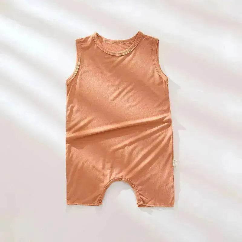 Baby Summer Modal Thin Sleeveless Tank Top Romper - EX-STOCK Canada